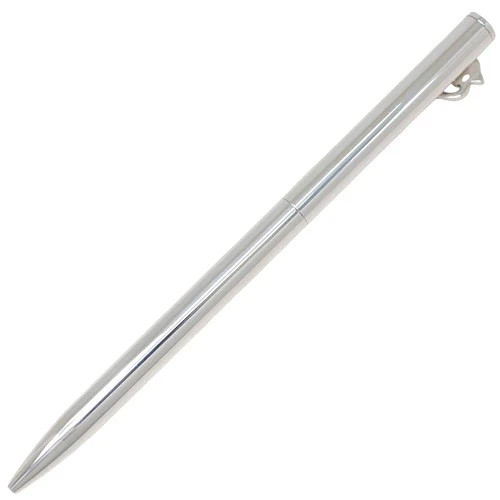 Tiffany & Co Caduceus Medical Ballpoint Pen Silver Blue Ink w/ Pouch