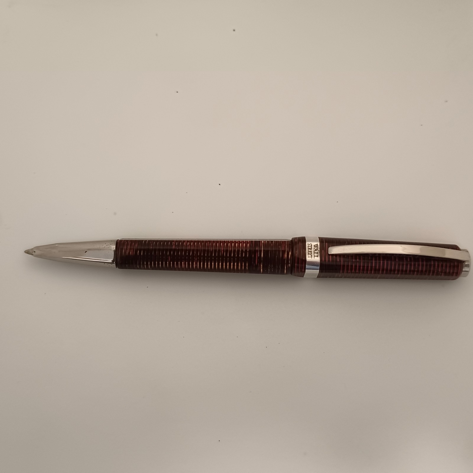 Visconti Wall Street Celluloid Red Pearl Ballpoint Pen