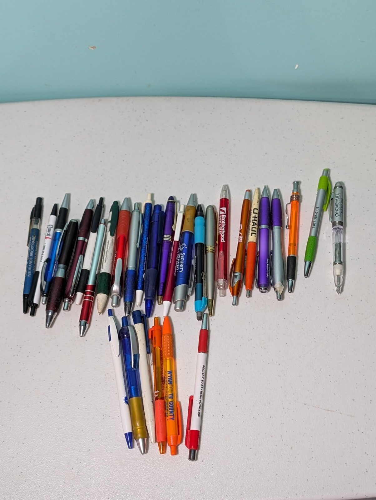 Advertising Pens Lot of 31 Pens All Random Vintage