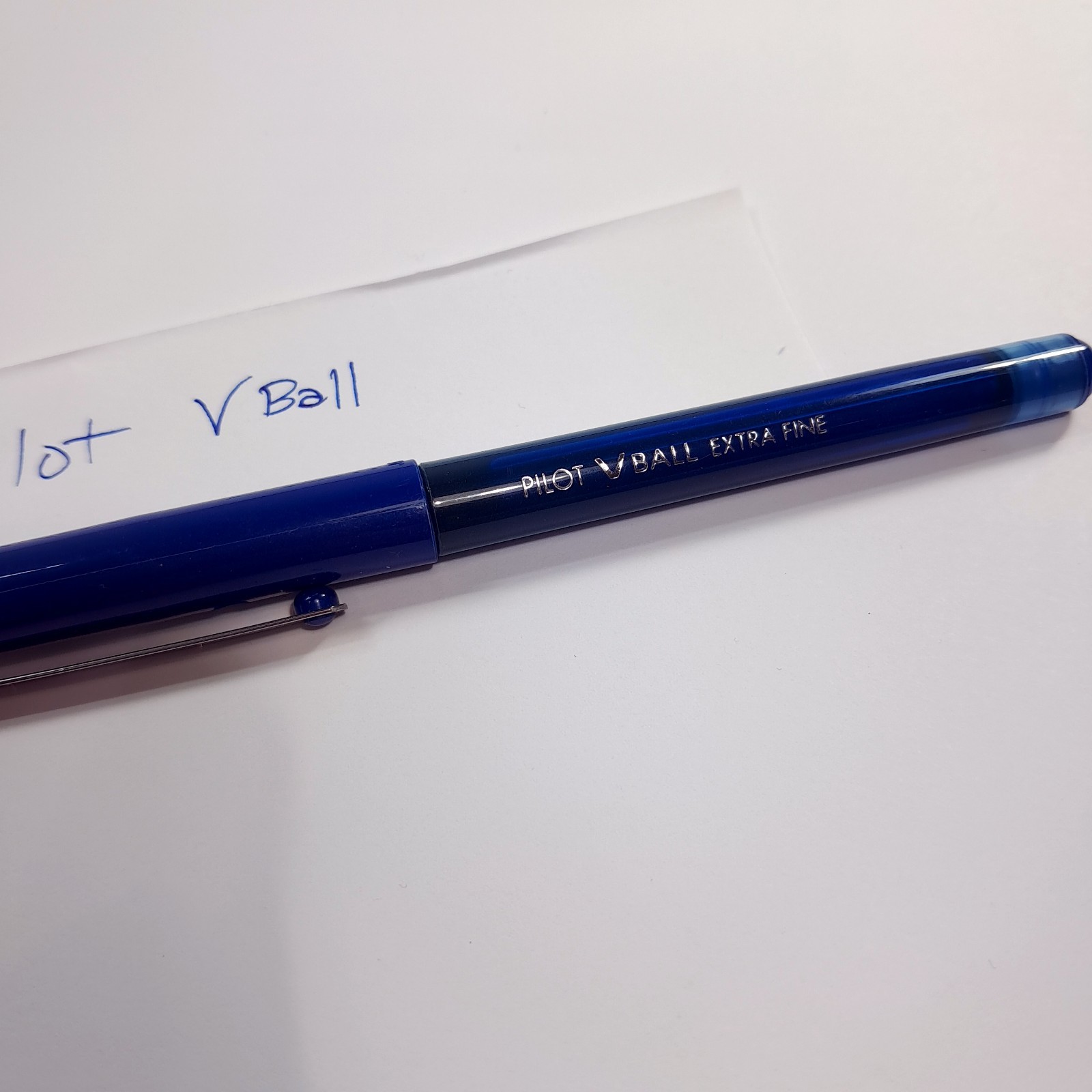 Vintage Pilot Vball Extra Fine pen Blue Ink Rolling Ball v-ball cap capped works