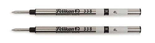 Pelikan Rollerball Pen Refill 338 – Black Medium Nib (M) Set of 2
