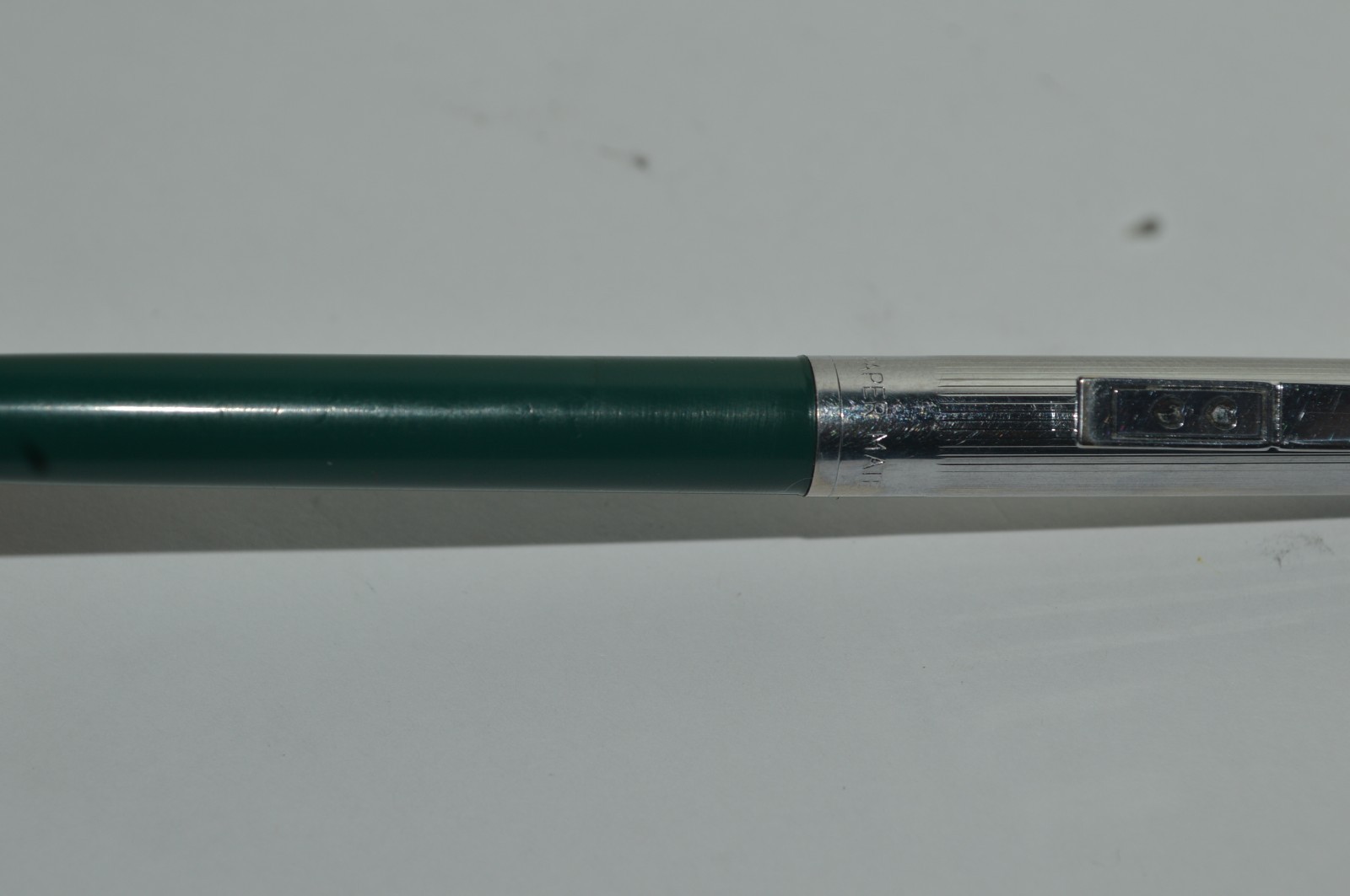 Paper Mate PROFILE #1 SLIM Grip Ballpoint Pen Green Barrel Made In USA 1980s