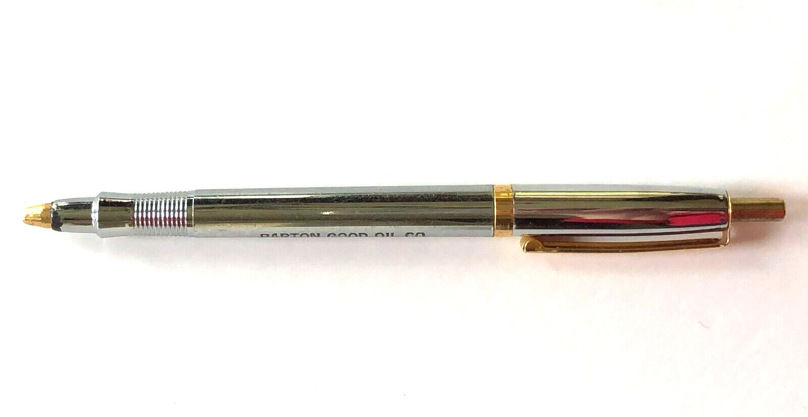 Barton Good Oil Ballpoint Pen Mobil Commerce Texas Unipeco Metal Mt Vernon NY