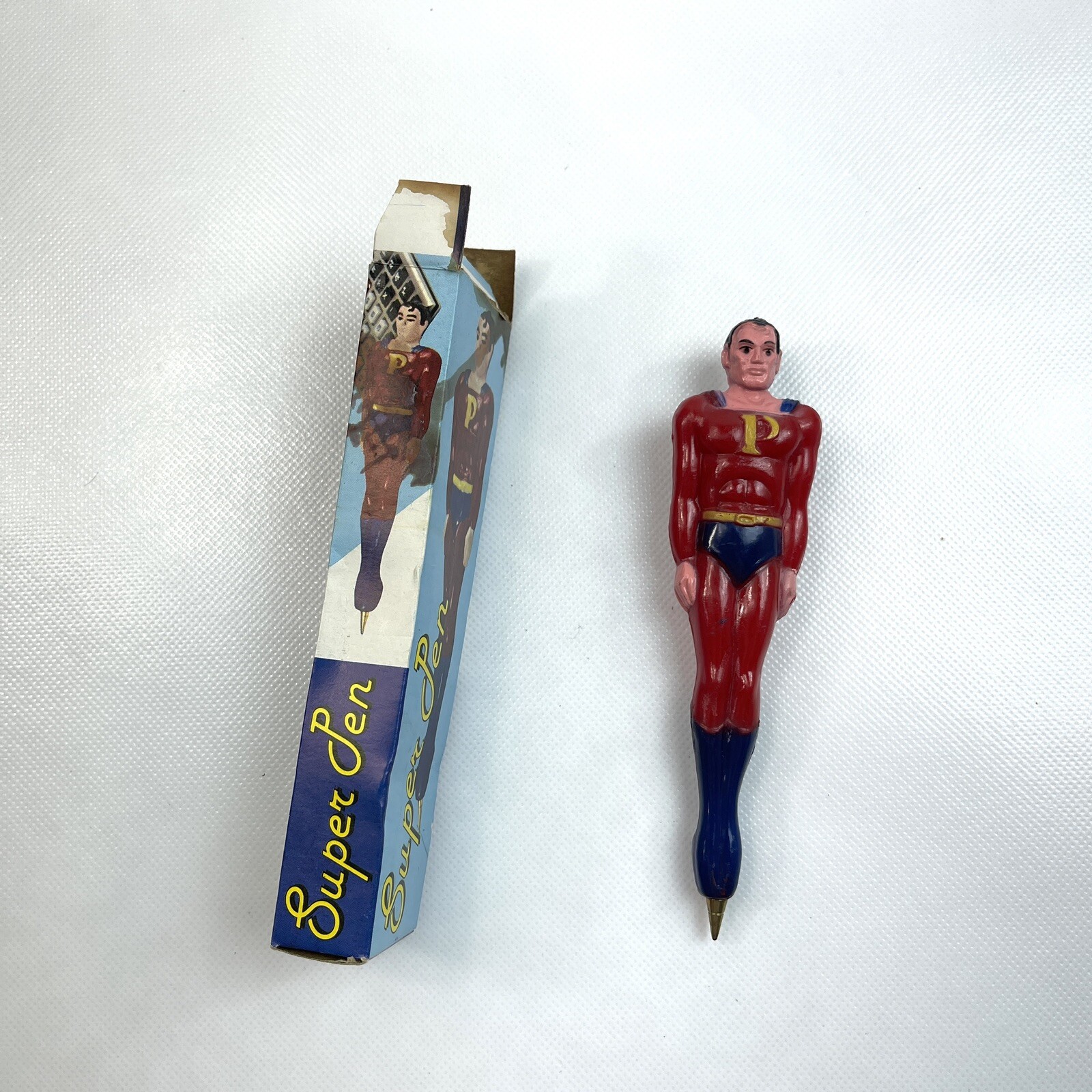 Vintage Super Pen Super Hero Ball Point Pen Rare Collectible Hong Kong