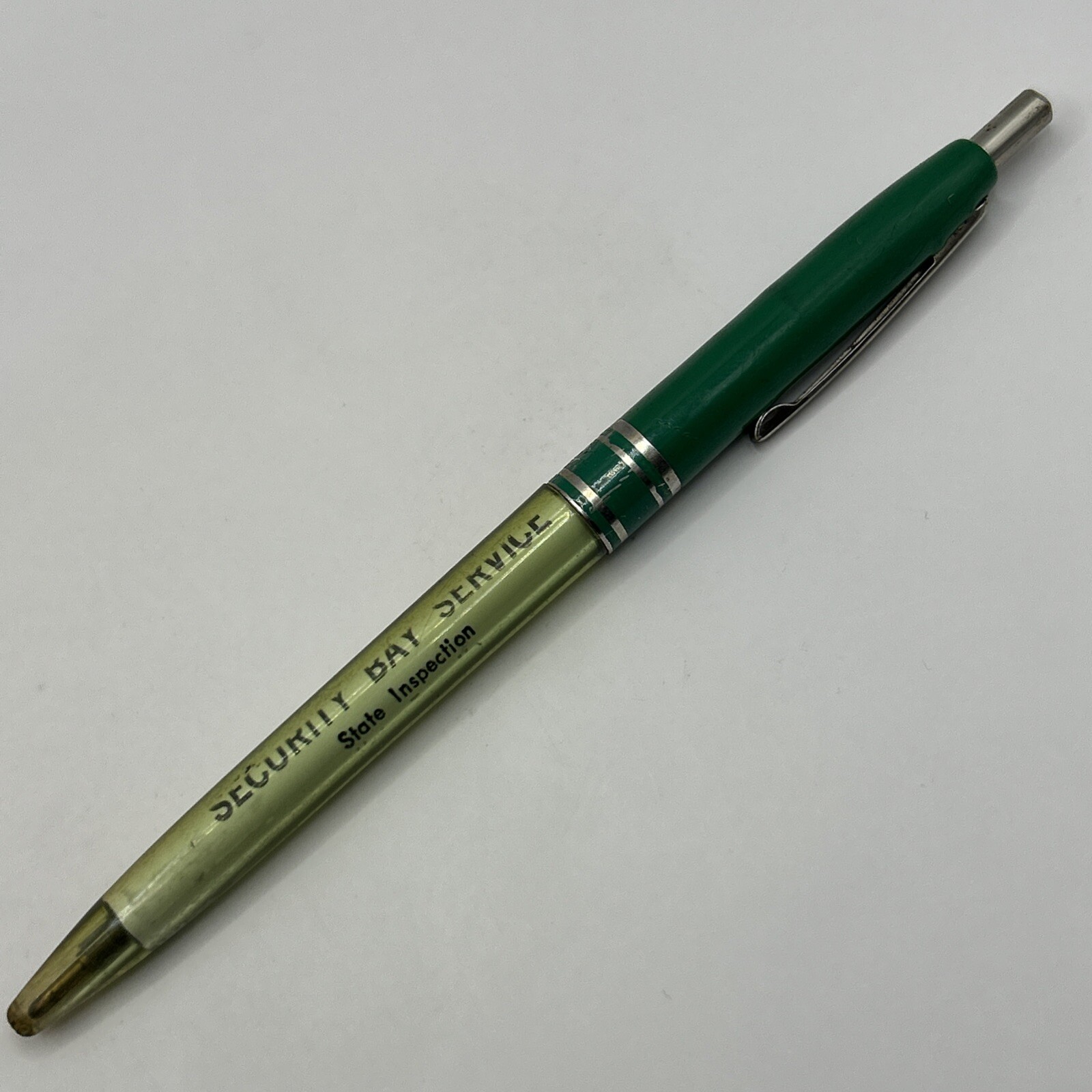 VTG Ballpoint Pen SECURITY BAY SERVICE Oil Gas Station Colorado