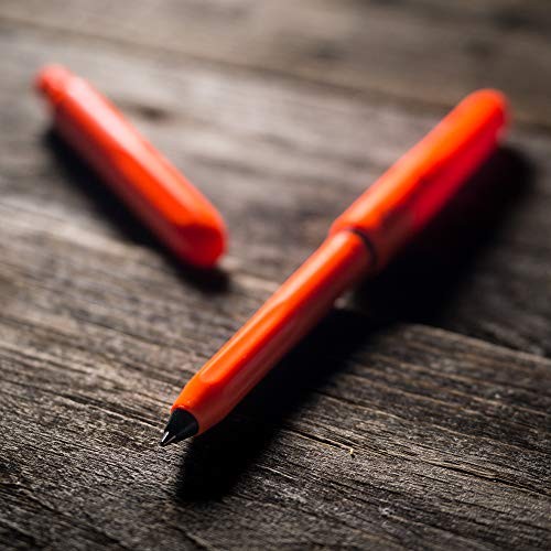 Rite In The Rain All-Weather Edc Pen Orange Pokka 2-Pack Black 0.8Mm Ink Fine