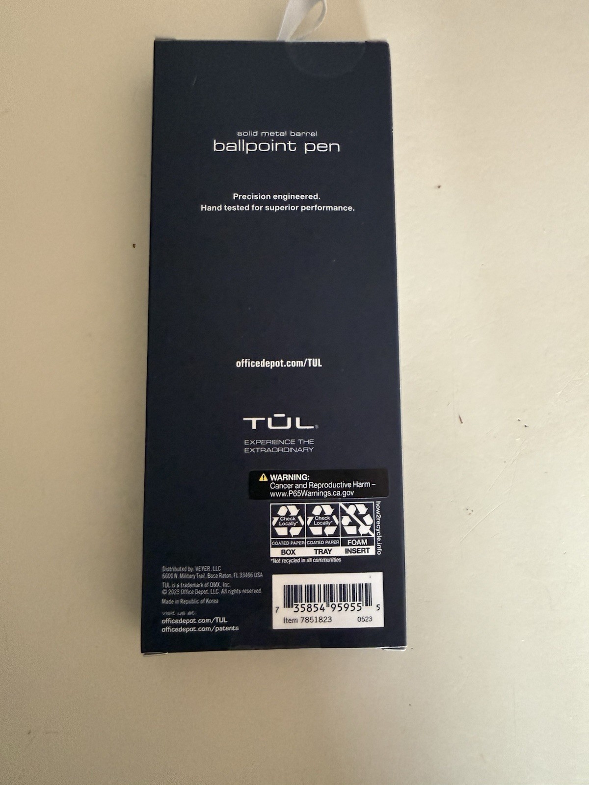 Tūl Solid Metal Barrel Ballpoint Pen Set Black & Blue Ink 1.0mm Medium Premium