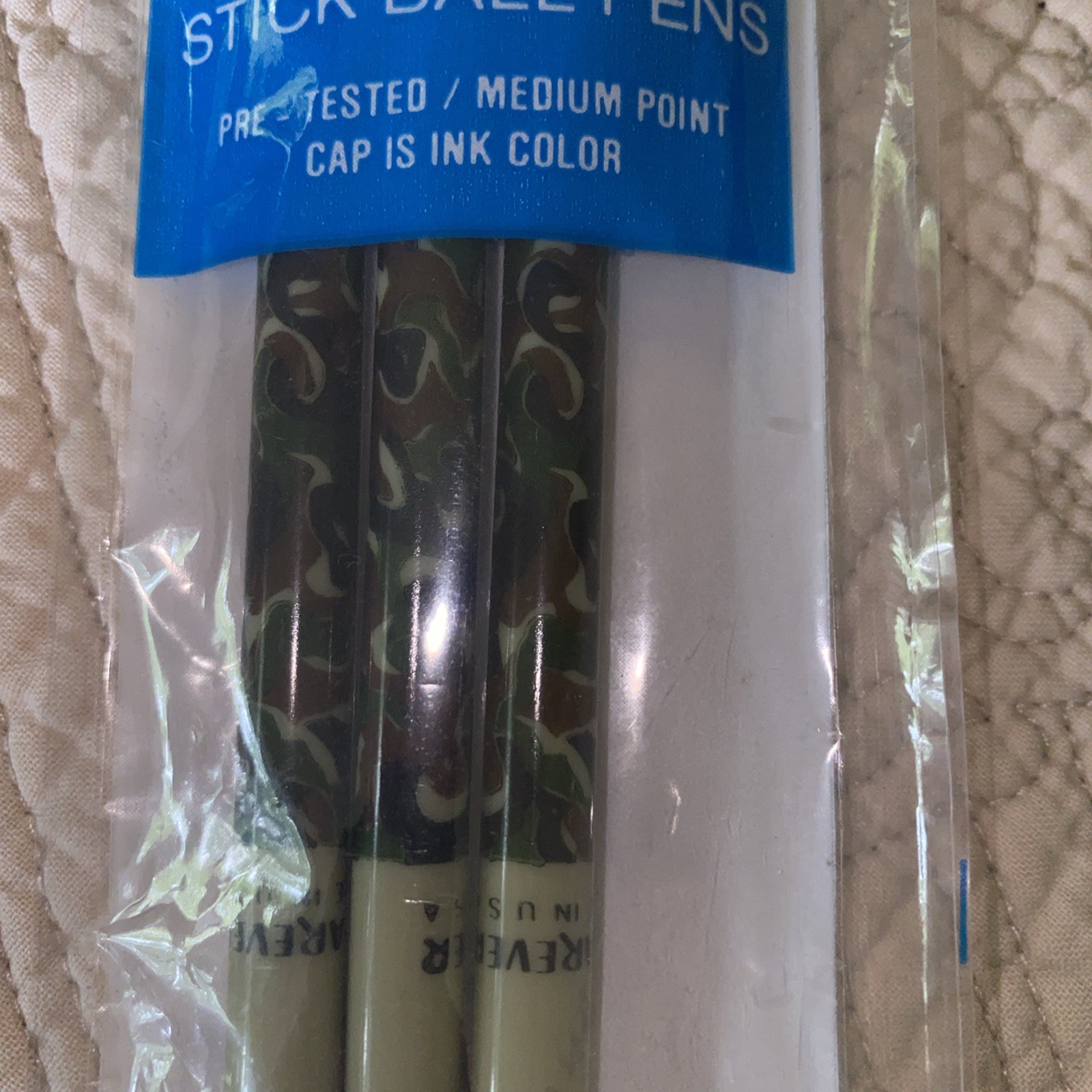 Stick Ball Pens By Wearever Vintage Original Package Military Design
