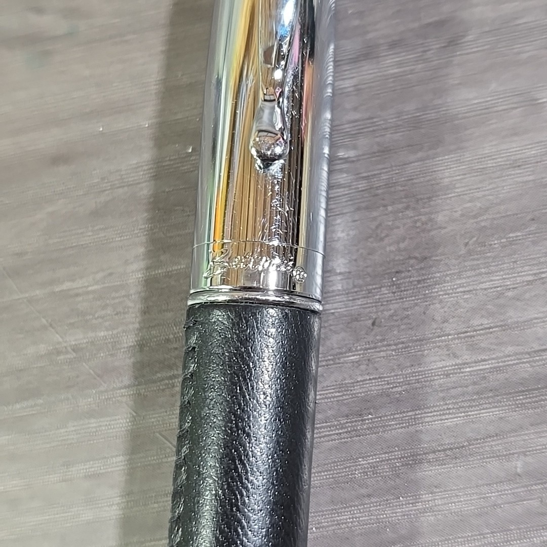 BETTONI Ballpoint Pen Daimler Chrysler Metal With Leather?