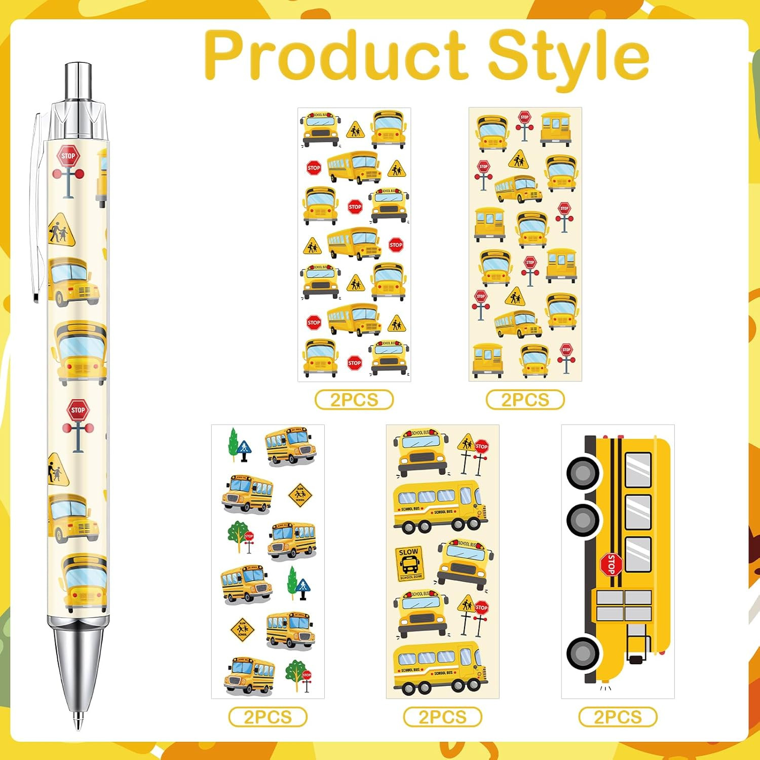 School Bus Driver Ballpoint Pens 10 Pcs Bus Driver Appreciation Gifts Pens Set I