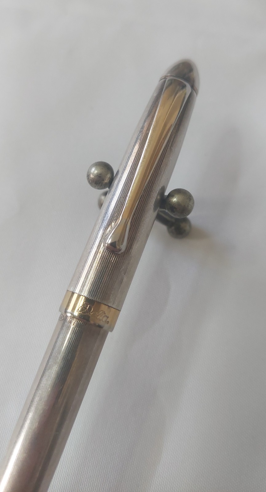 Vintage Delta Graffiti Silver 925 Ballpoint Pen