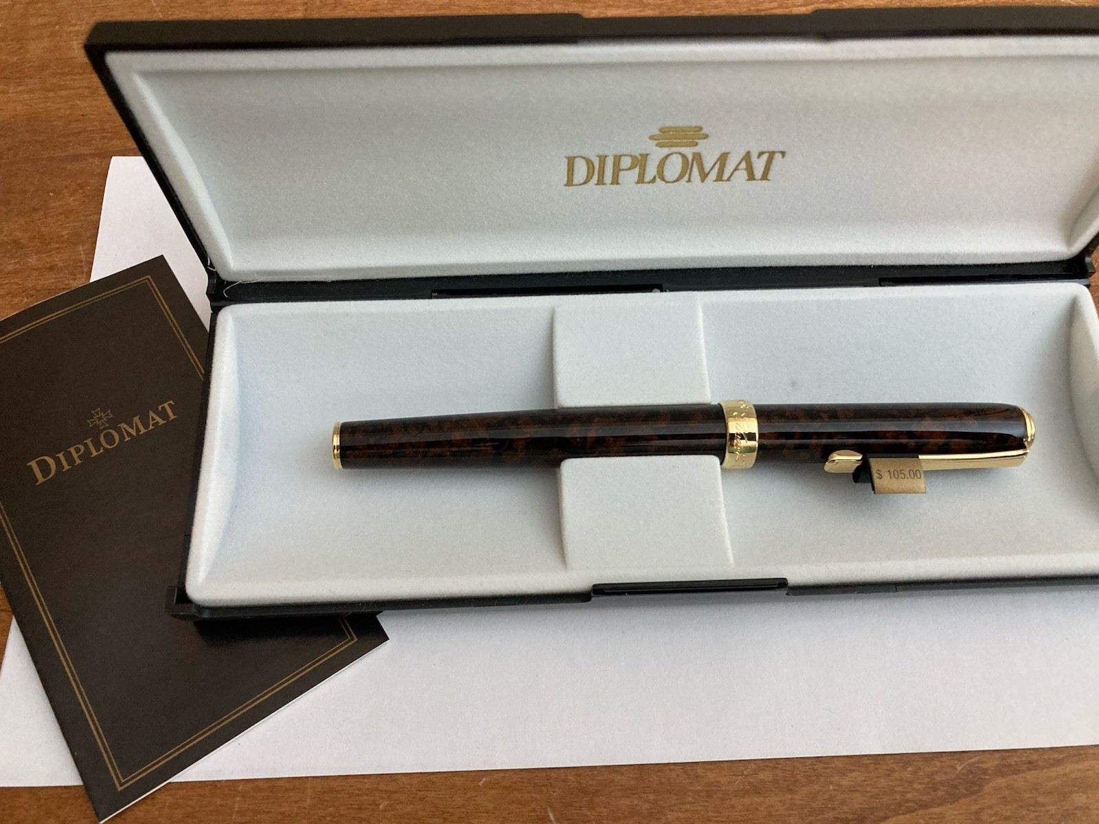 DIPLOMAT Rollerball Pen Pearl Green, Germany, NIB