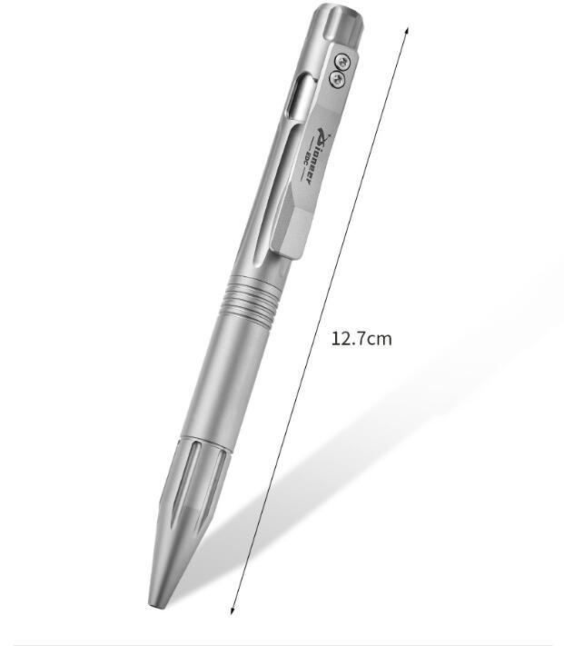 1PC Titanium Ballpoint Pen EDC Pocket Pen Office Business Writing Signature Gift