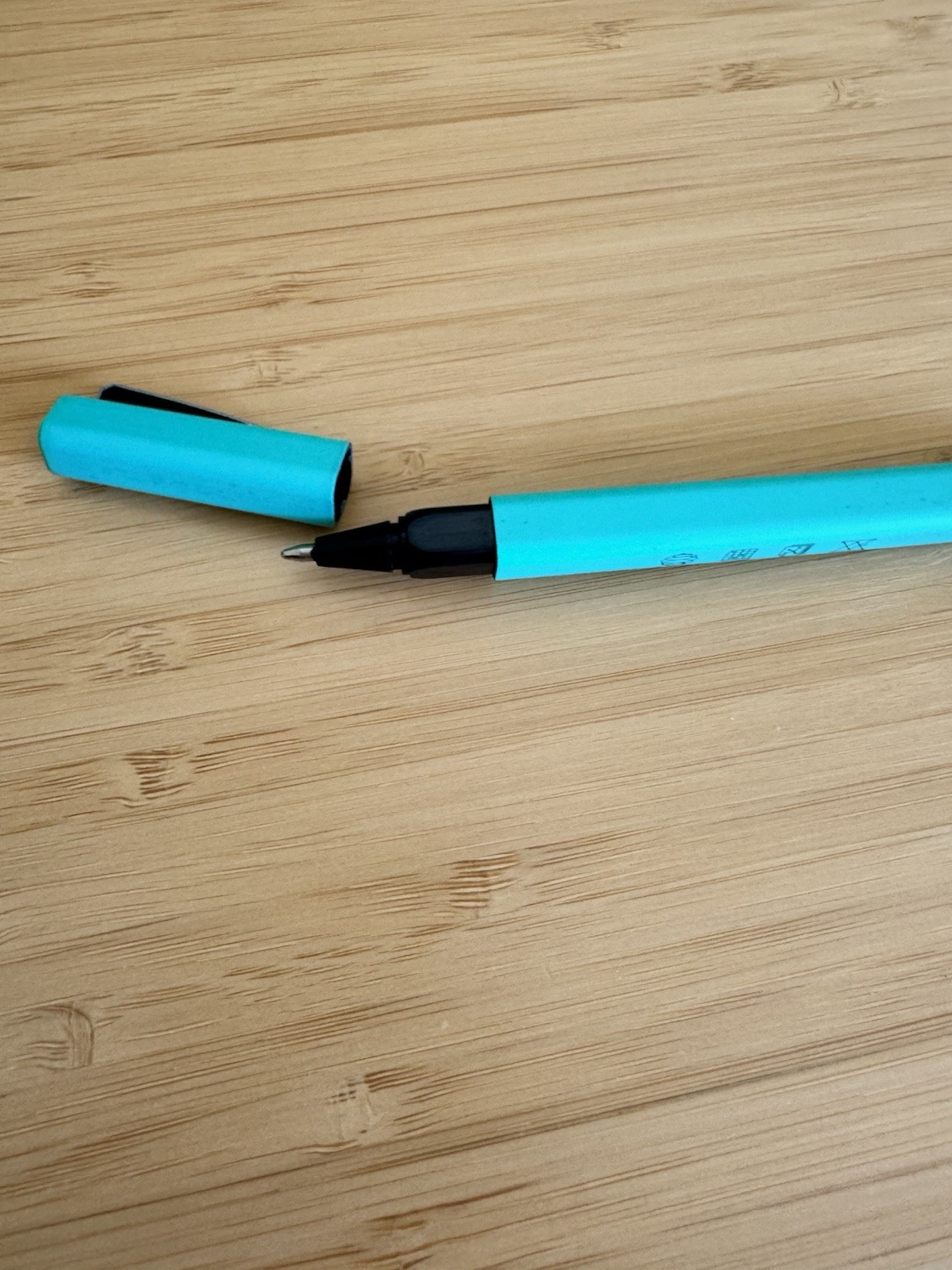 Palantir Gotham Titan Release Turquoise Plastic Felt Tip Cap Pen, Black Ink