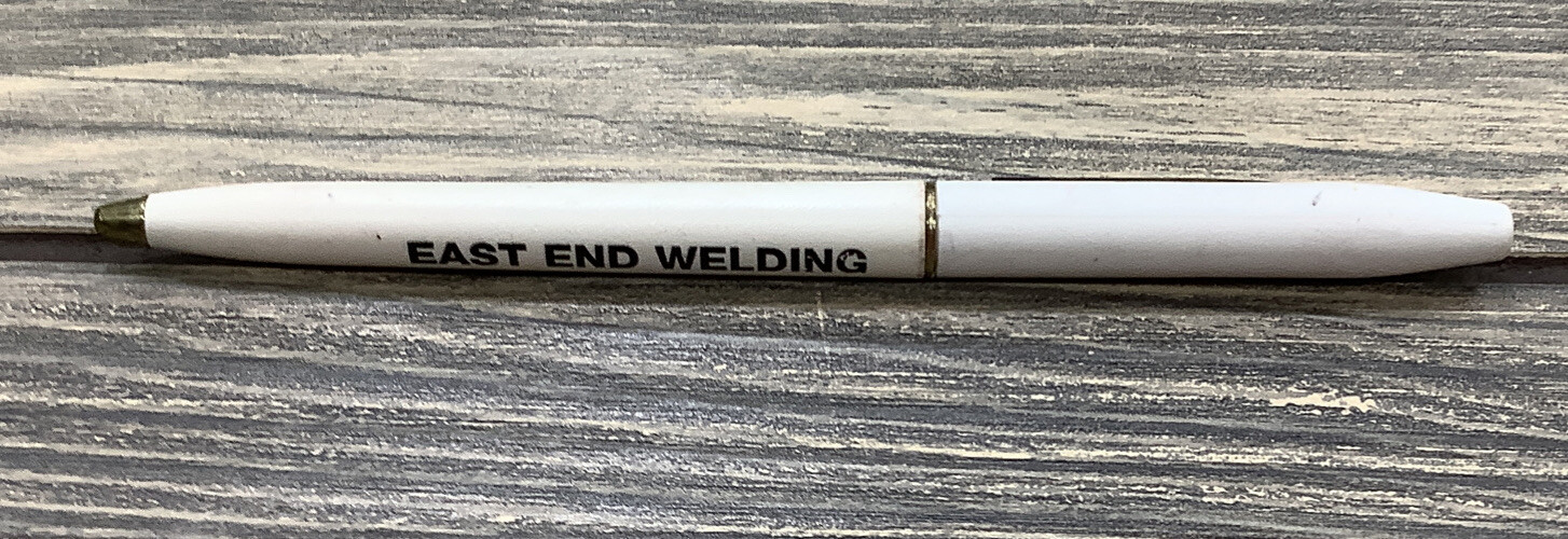 Vintage Pen East End Welding 50 Years White Gold USA
