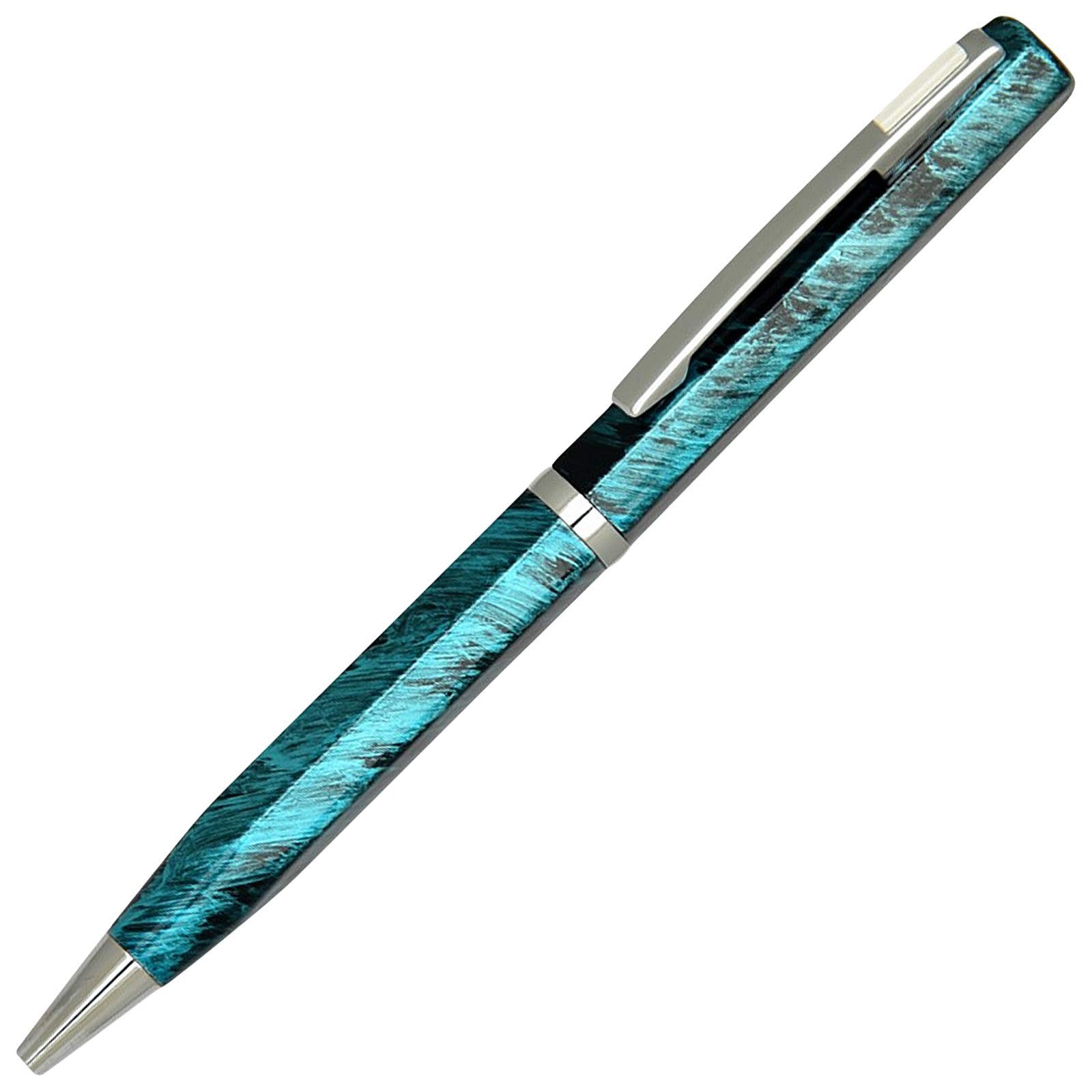 Lanier Licia Ballpoint Pen 1 Count (Pack of 1), Turquoise with White Accents