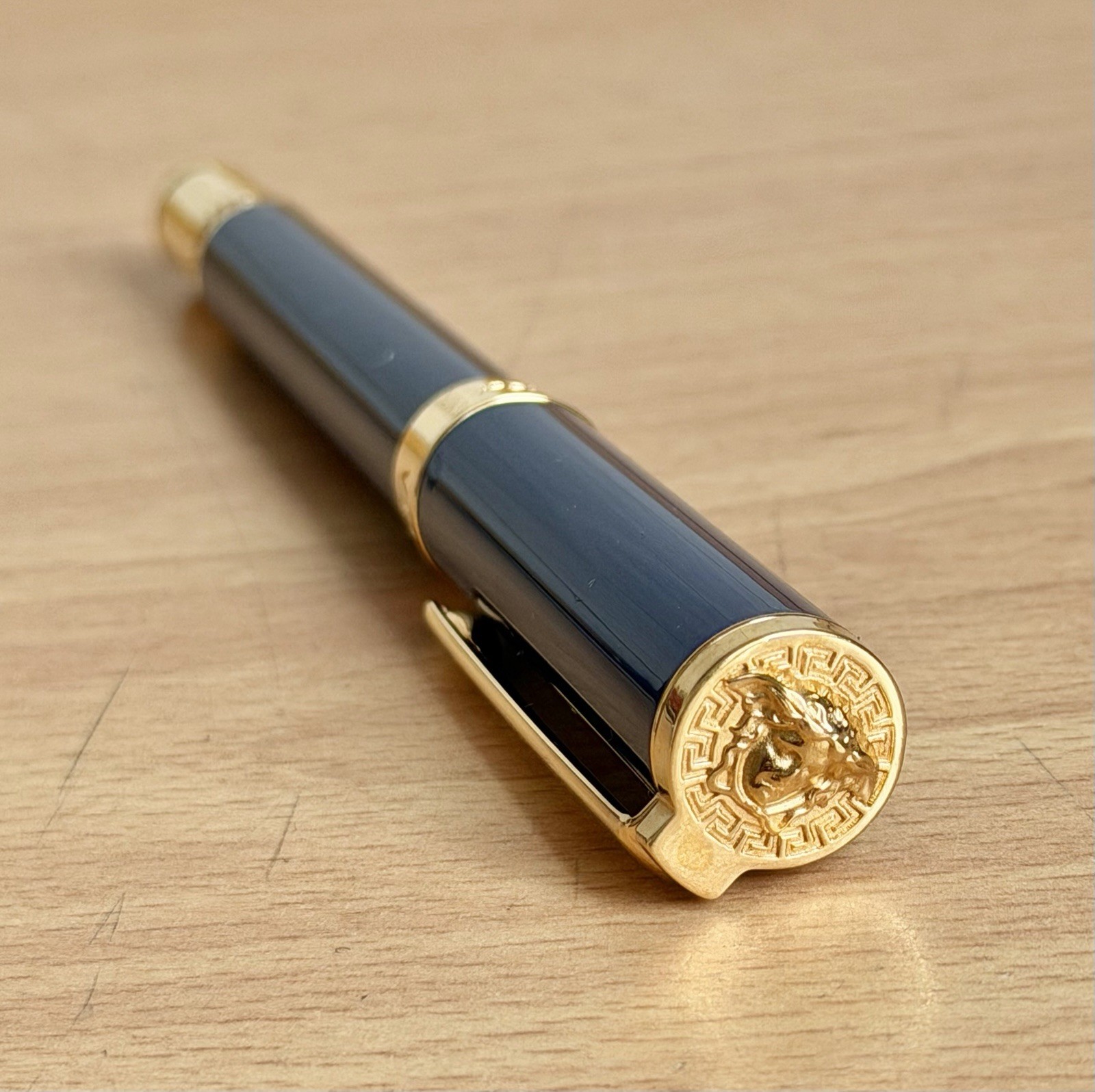 Versace Olympia – Medusa Roller Pen Very Rare Collectible Made In Italy.