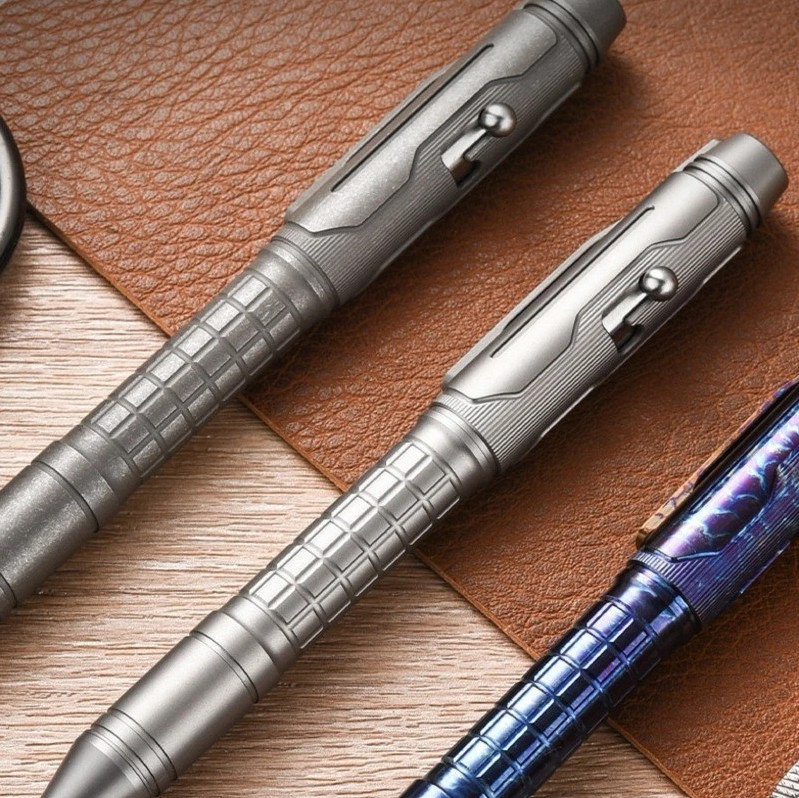 Titanium Ballpoint Pen EDC Signature Writing Pocket Pen High Business Office Pen