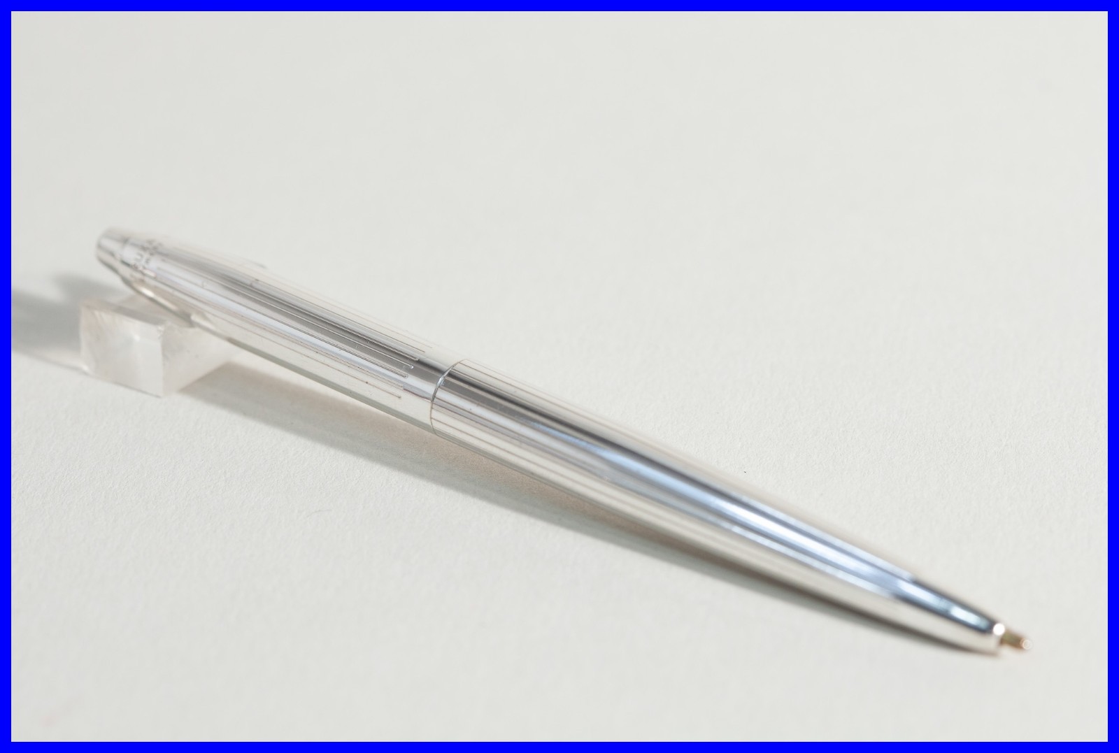 1960s FEND TRUXA 900 Press Ballpoint Pen Pocket Size In Silver