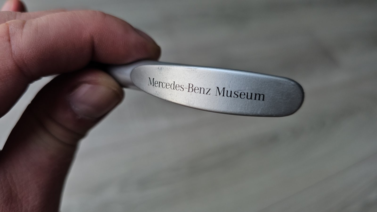 Mercedes-Benz Museum Ballpoint Pen – Branded Collectible Silver & Black Germany