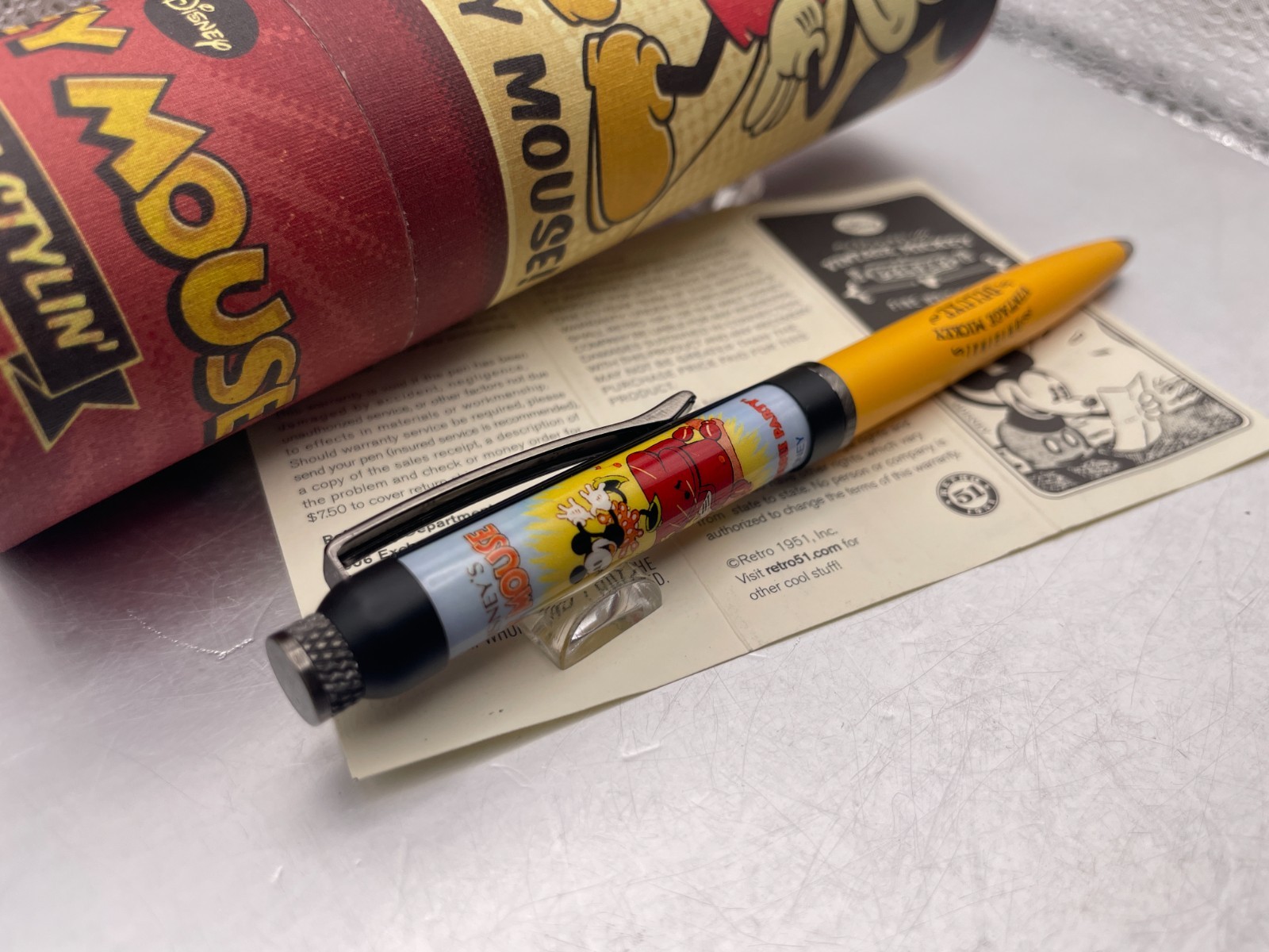 Retro 51 1951 Vintage Mickey Deluxe Mouse Ballpoint Pen Whoopee Party MMFD-10