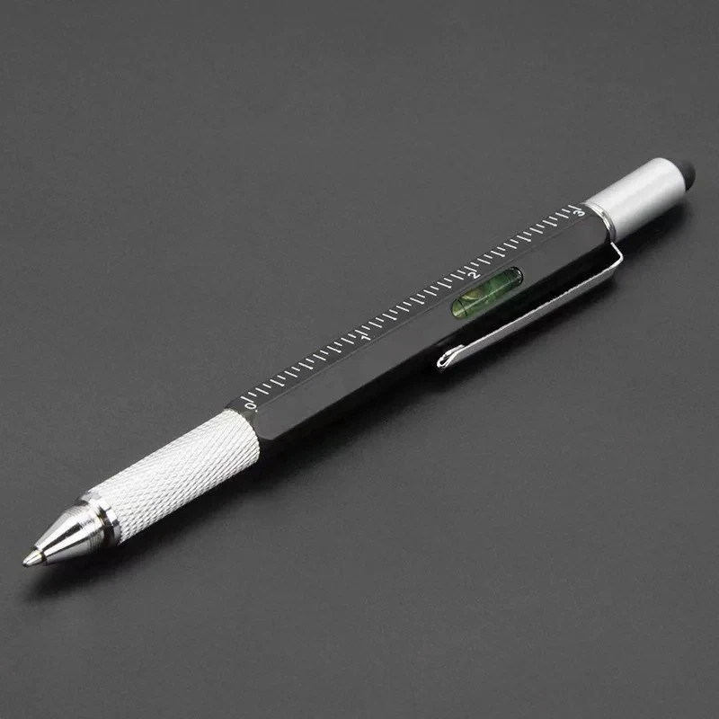 7-in-1 Multifunctional Multi-Tool Pen with Screwdriver, Ruler, Level, Stylus & B