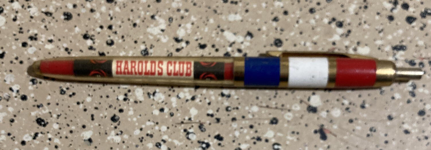 HAROLDS CLUB CASINO RENO NEVADA KWIK KLIK Advertising Pen NO Ink