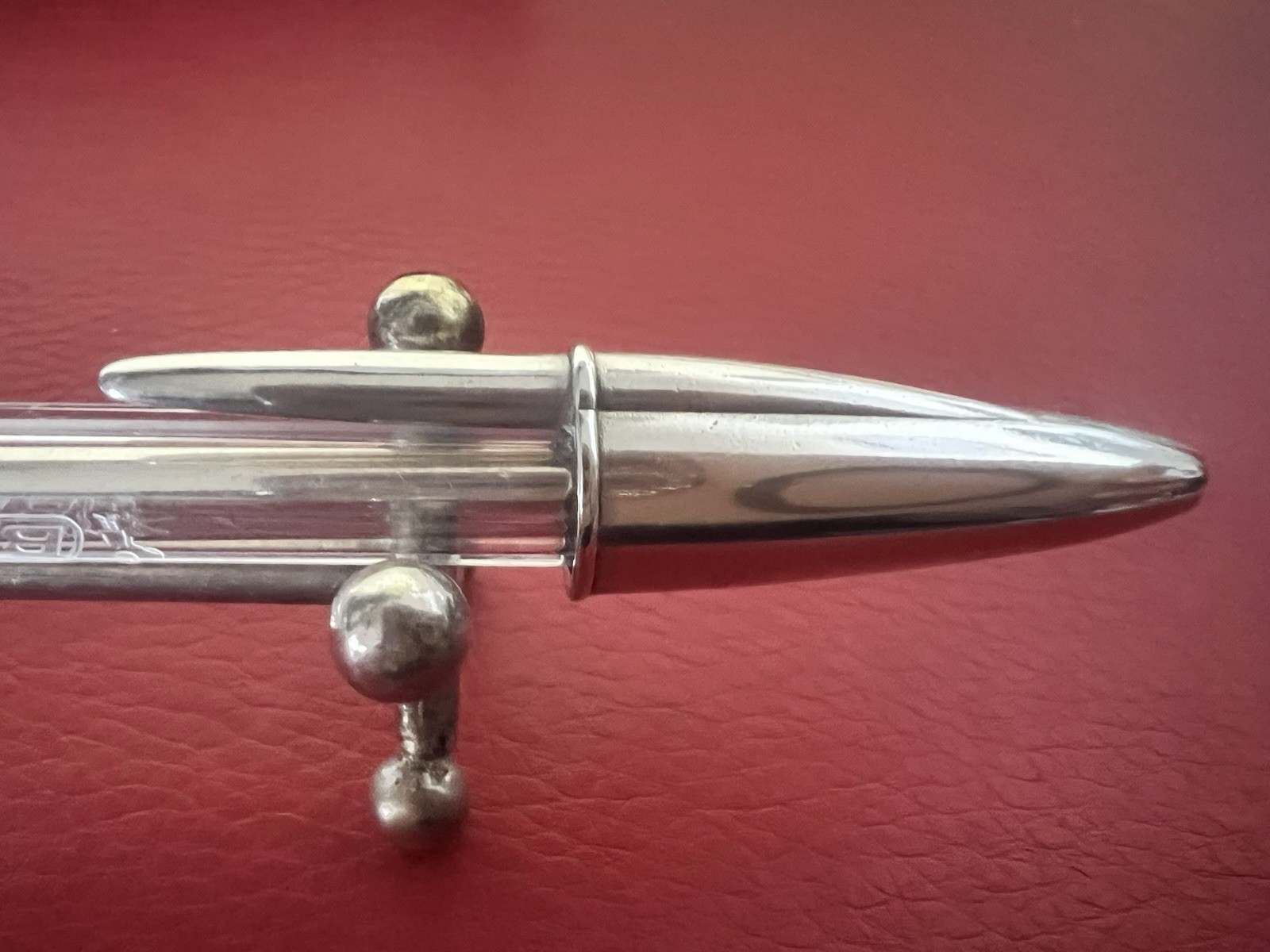 BIC Cristal Silver Pen With Solid 925 SILVER Cap Vintage ’91 A
