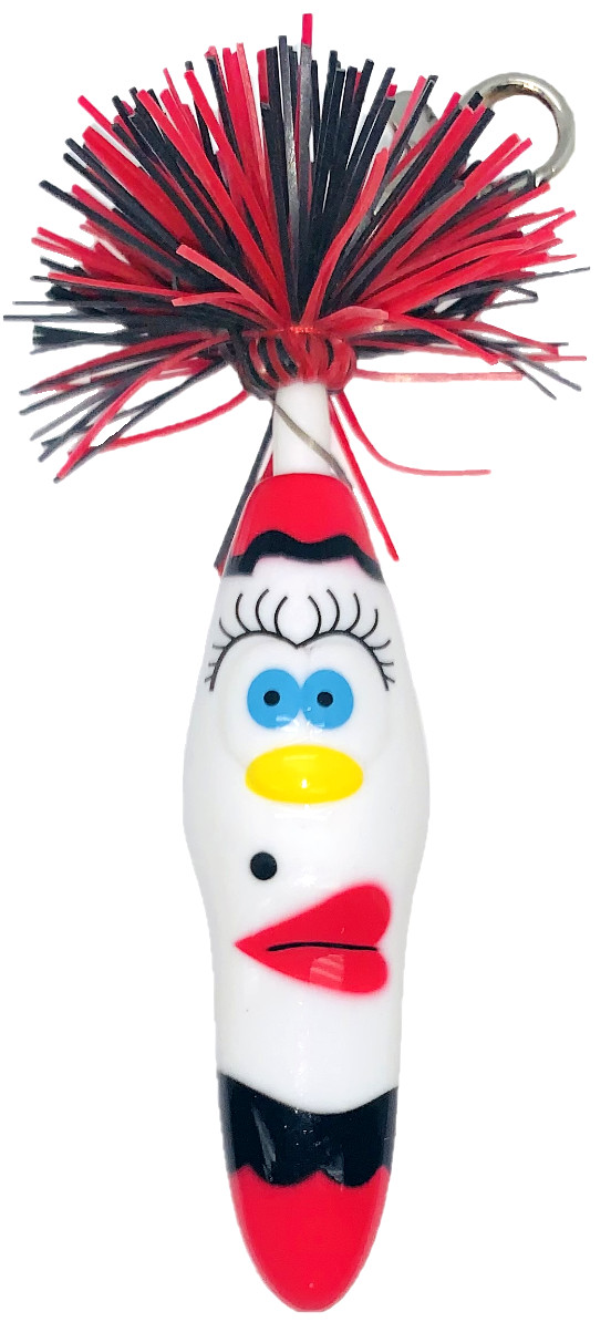 The Kooky Klicker Pen Krew 11 Ball Point Novelty Kid Party Pen Gift White Rosa