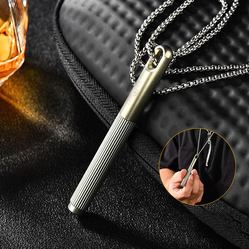 EDC Titanium Ballpoint Pen Signature Writing Pocket Pen Portable Keychain Pen