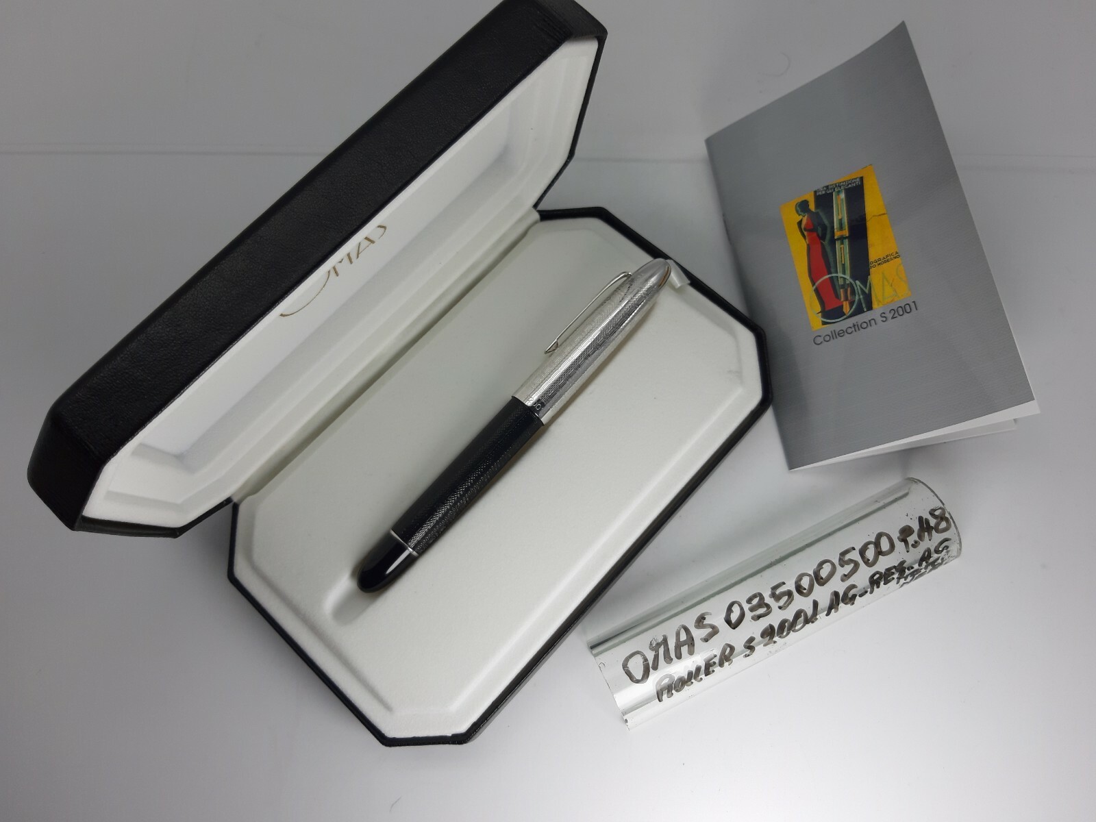 Roller Pen-Medium-Collection S2001-The Guilloche-AG.925/Resin-03 500500-6-Grandma