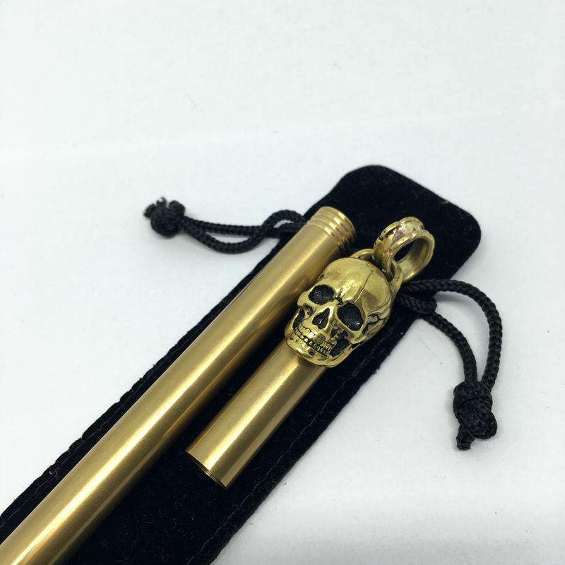 5.9″Brass Skull Ballpoint Pen Neutral Pen Office Pen Best Gift