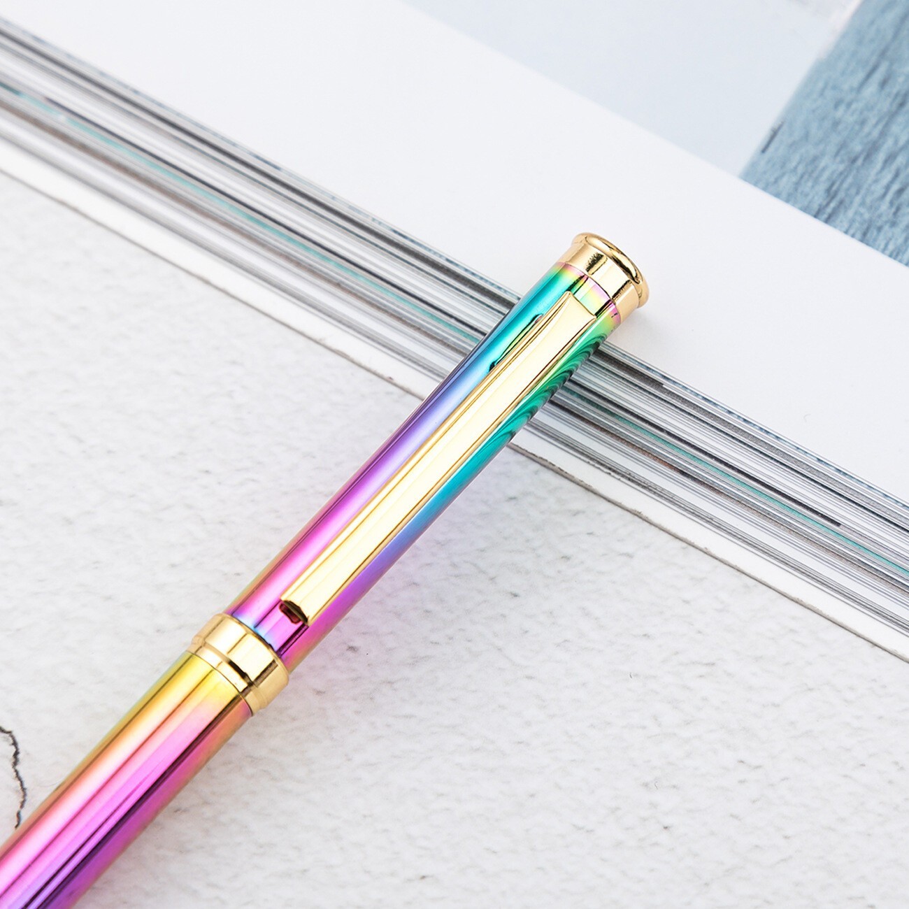 Luxury Metal Ballpoint Signature Ball Point Writing Pen School Office Colorful