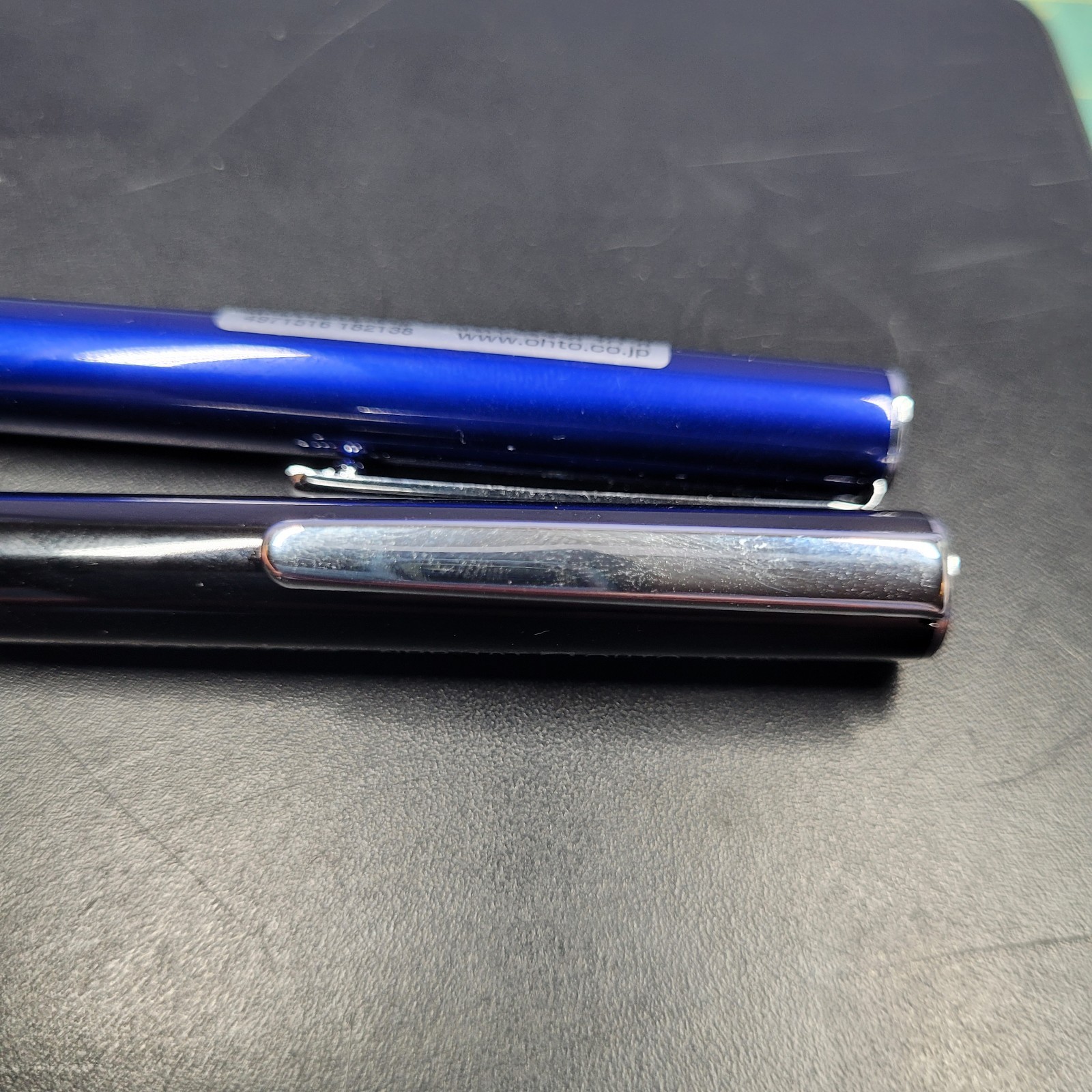 Ohto Tasche NBP-10T Mini Black & Blue Barrel 2 Pens Tested Made In Japan