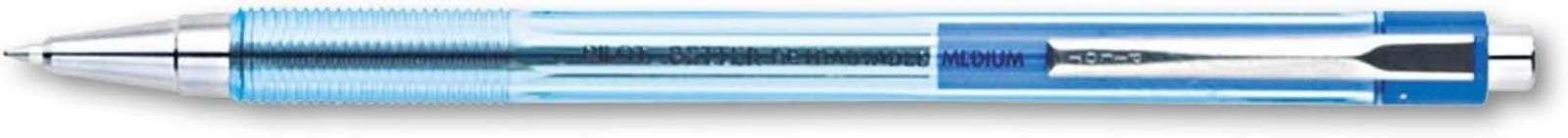 Classic Retractable Blue Ink Pens – 12 Count, Medium Point & Ergonomic Grip