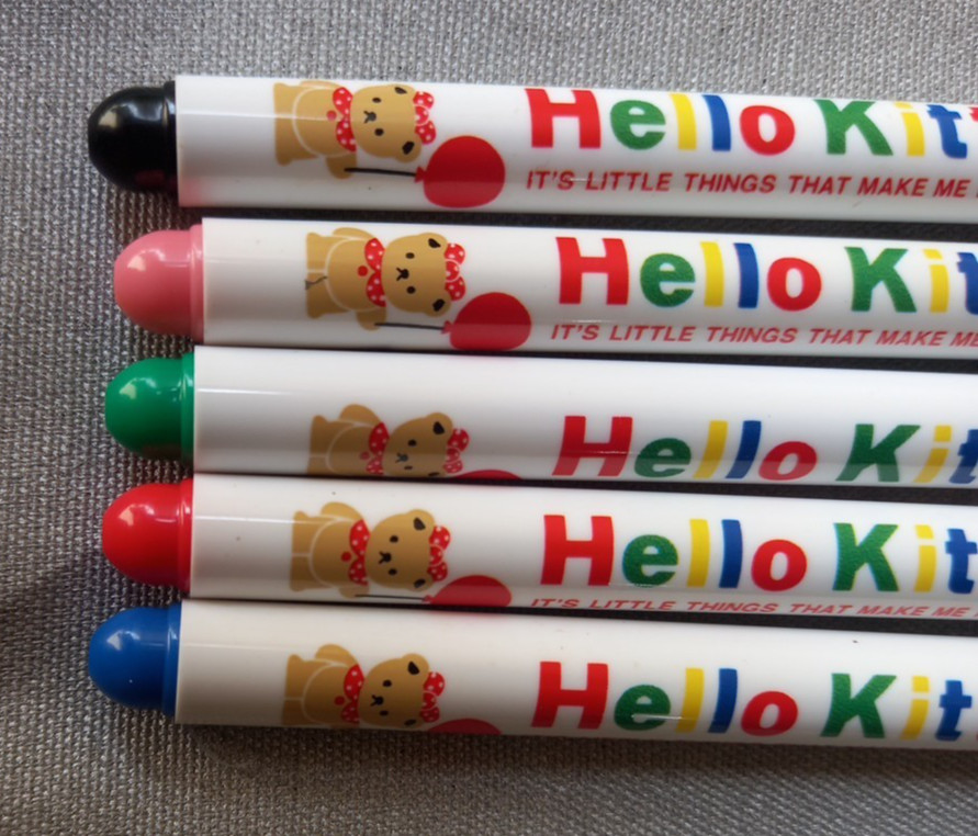 SANRIO Ballpoint Pen «Hello Kitty» Clip&Cap in 5 color (Charms on Clip).