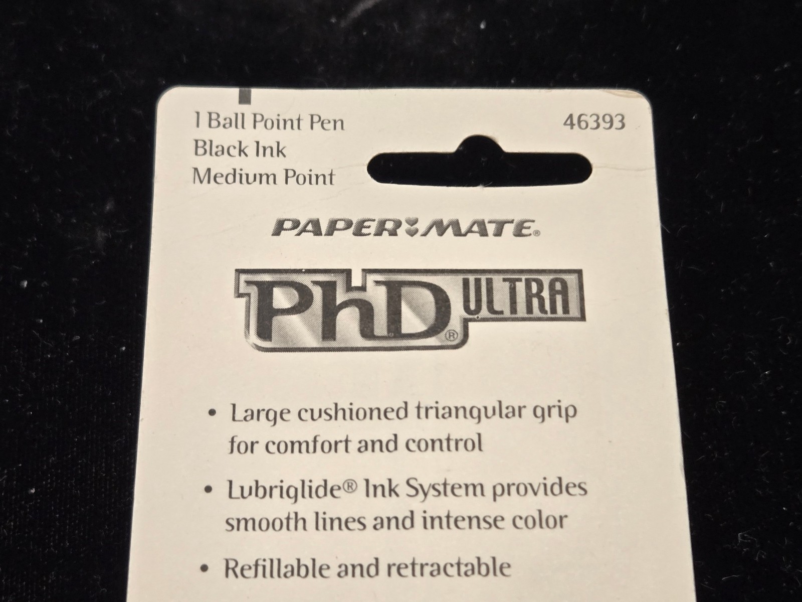 PAPER MATE PhD ULTRA BALL POINT PEN, RED, LUBRIGLIDE; JAPAN; NOS