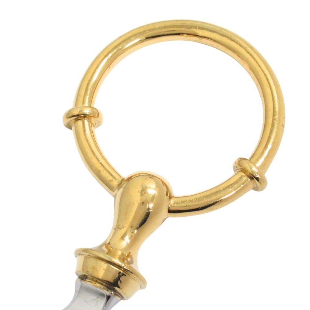 HERMES Vintage Bottle Opener Corkscrew Yellow Gold/Silver Unisex