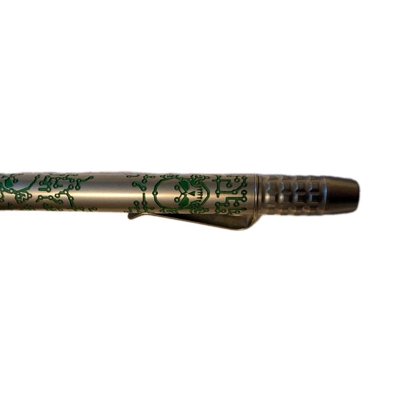 Ti2 Designs Tech Skull Techliner Titanium Machined Pen of the month