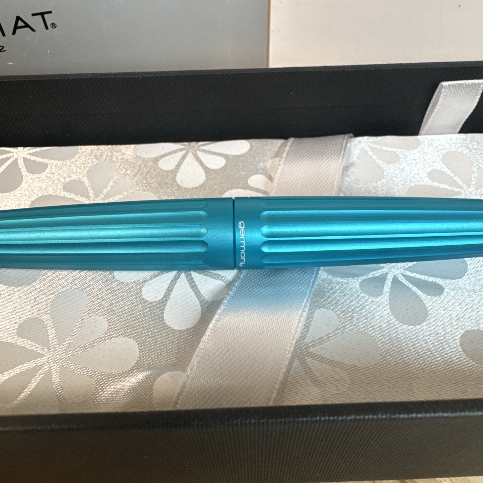 Diplomat Aero Midnight Turquoise Ballpoint Pen Made in Germany NEW! Twist