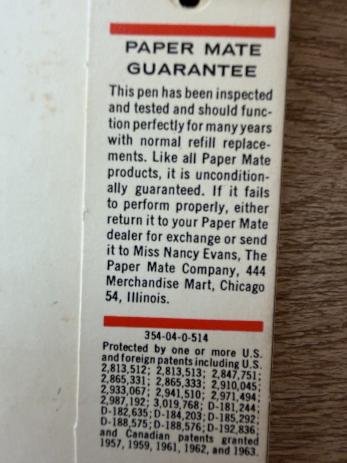Vintage Paper Mate Ninety-Eight Ballpoint Pen NOS On Card Made USA 98¢ Black