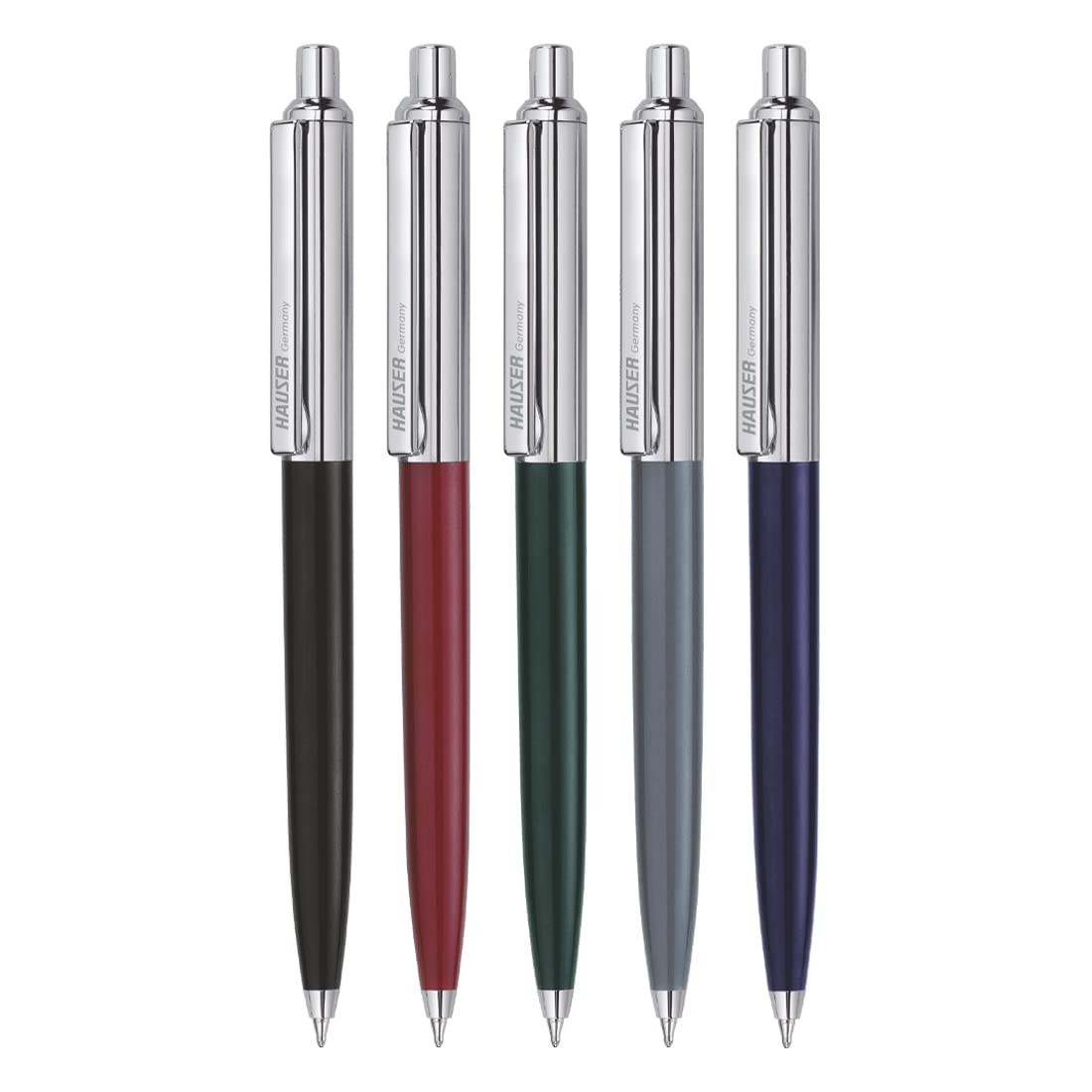 Hauser Berlin Half Metal Ball Pen Retractable Mechanism With Smudge Free Writing