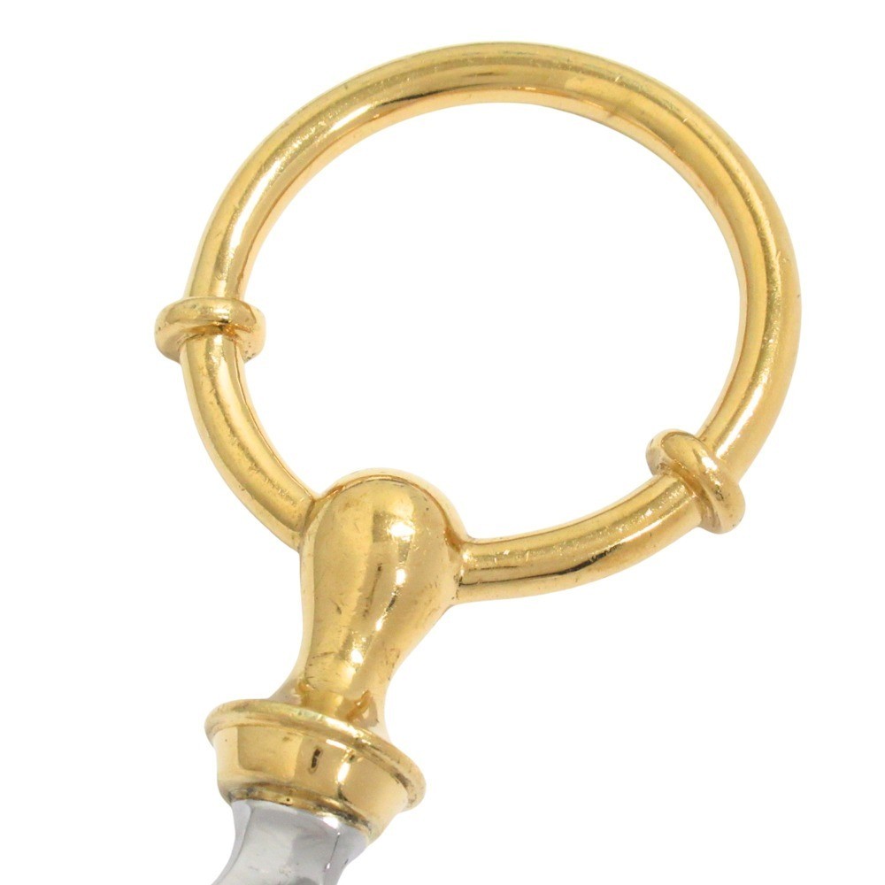 HERMES Vintage Bottle Opener Corkscrew Yellow Gold/Silver Unisex