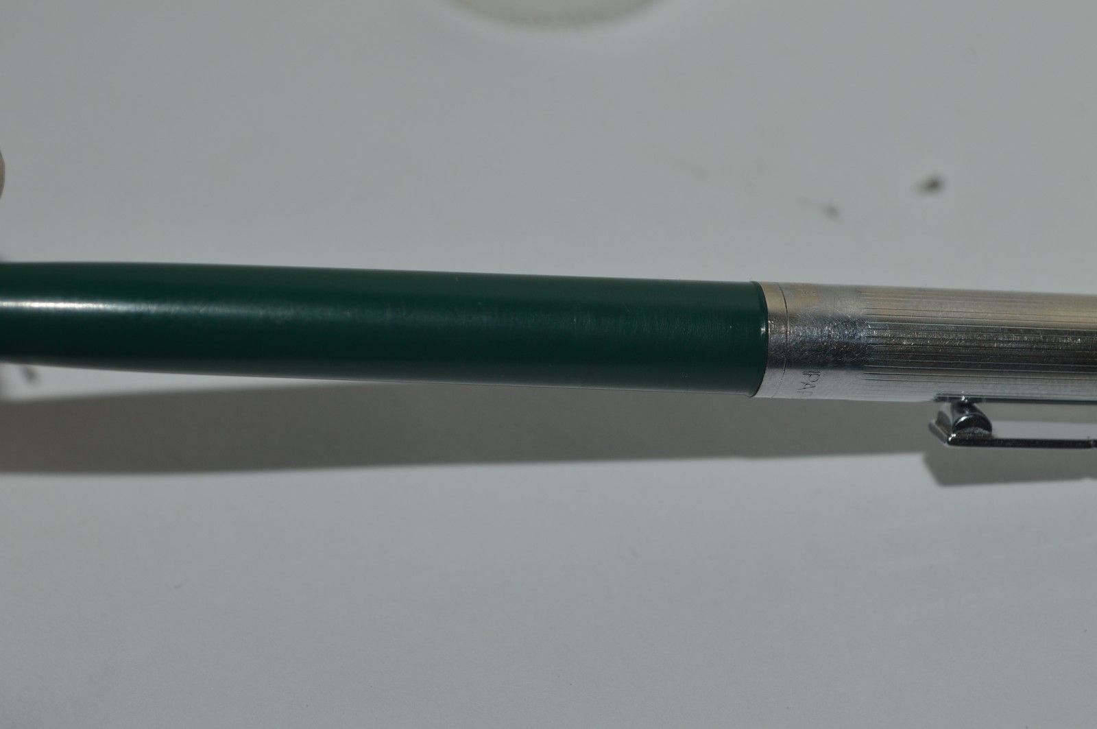 Paper Mate PROFILE #1 SLIM Grip Ballpoint Pen Green Barrel Made In USA 1980s