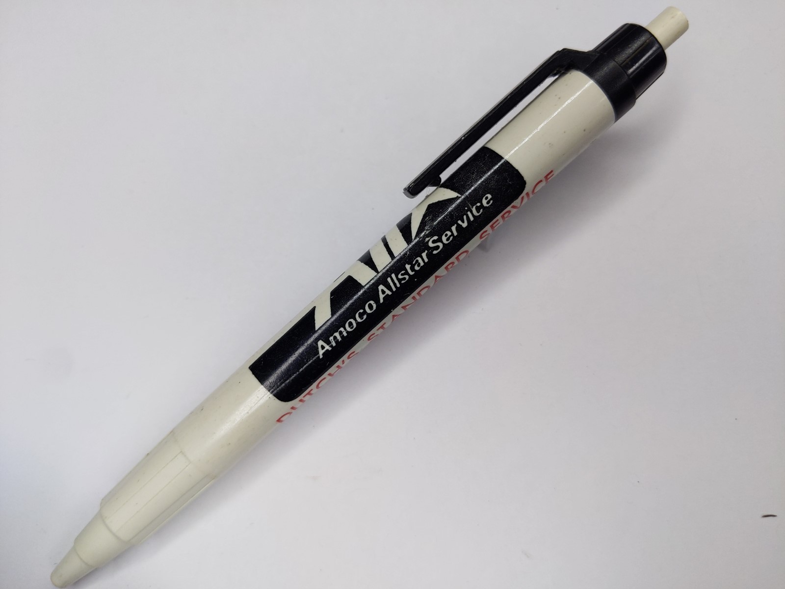 c1980s Independence IA Dutch’s Standard Service Amoco Allstar Advertising Pen G7