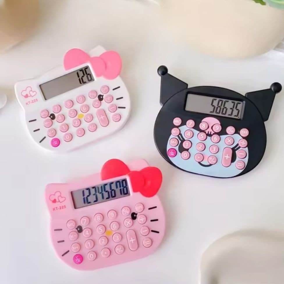 Sanrio Chromi Mini Calculator Battery Operated Calculator Palm Size #c4d4b9