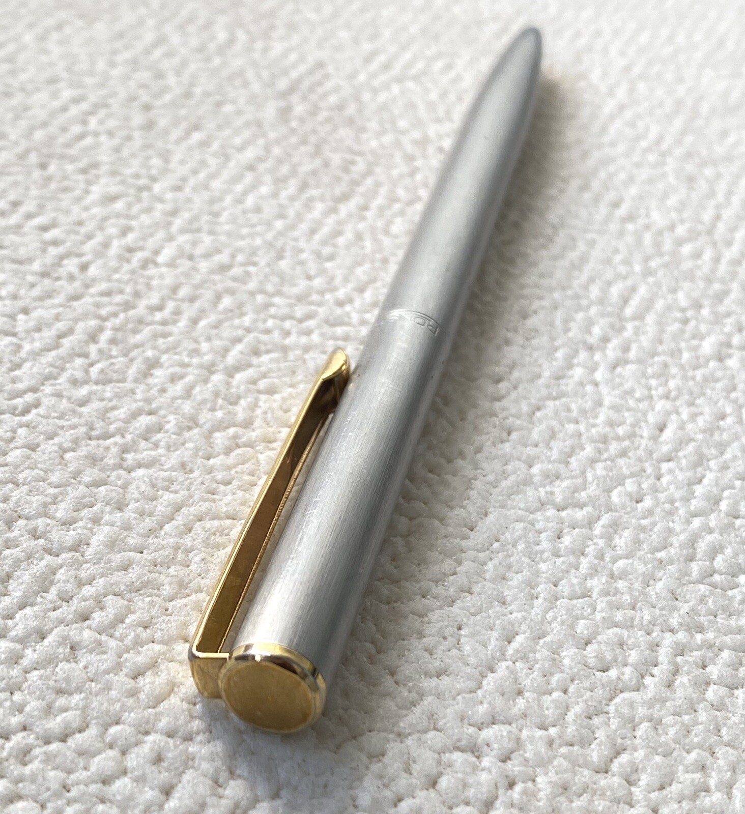 Vintage Ronson Pen Ballpoint Pencil Made in germany Silver Color Need ink