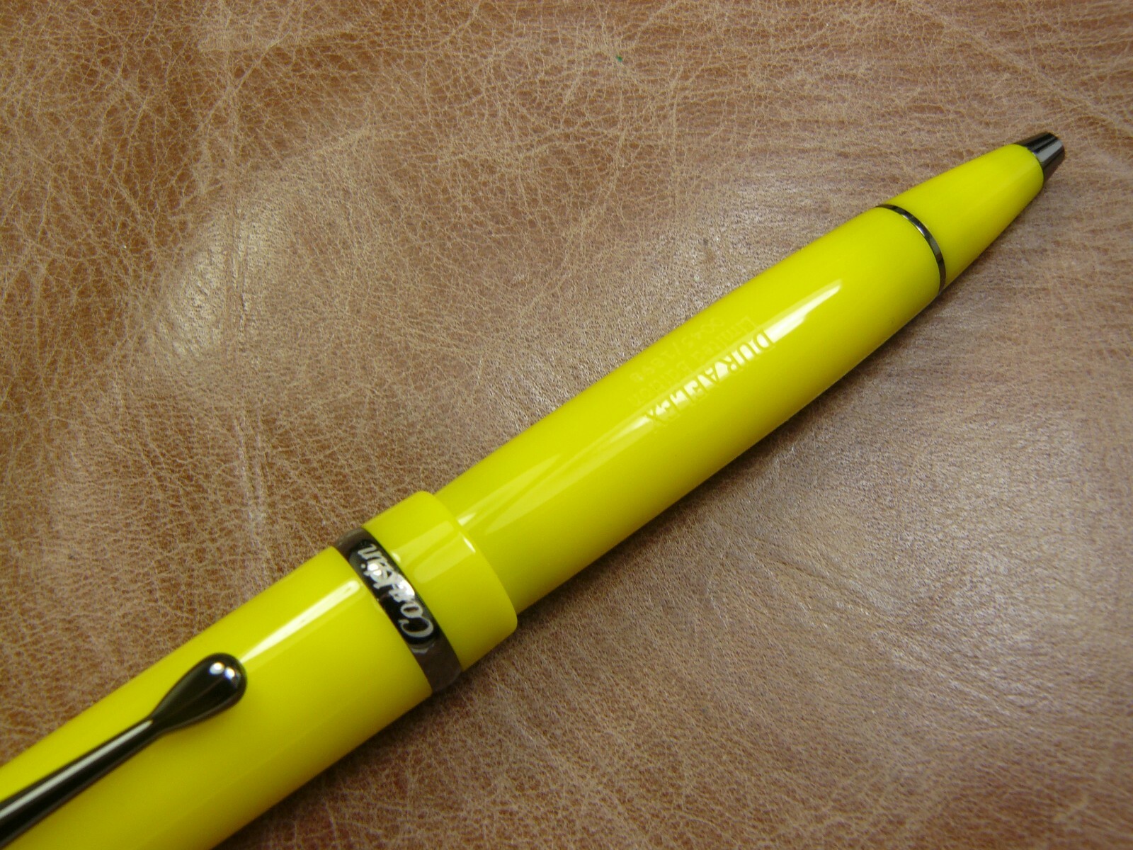 CONKLIN DURAGRAPH YELLOW HORNET #113 MADE LIMITED EDITION BALLPOINT PEN NEW/BOX