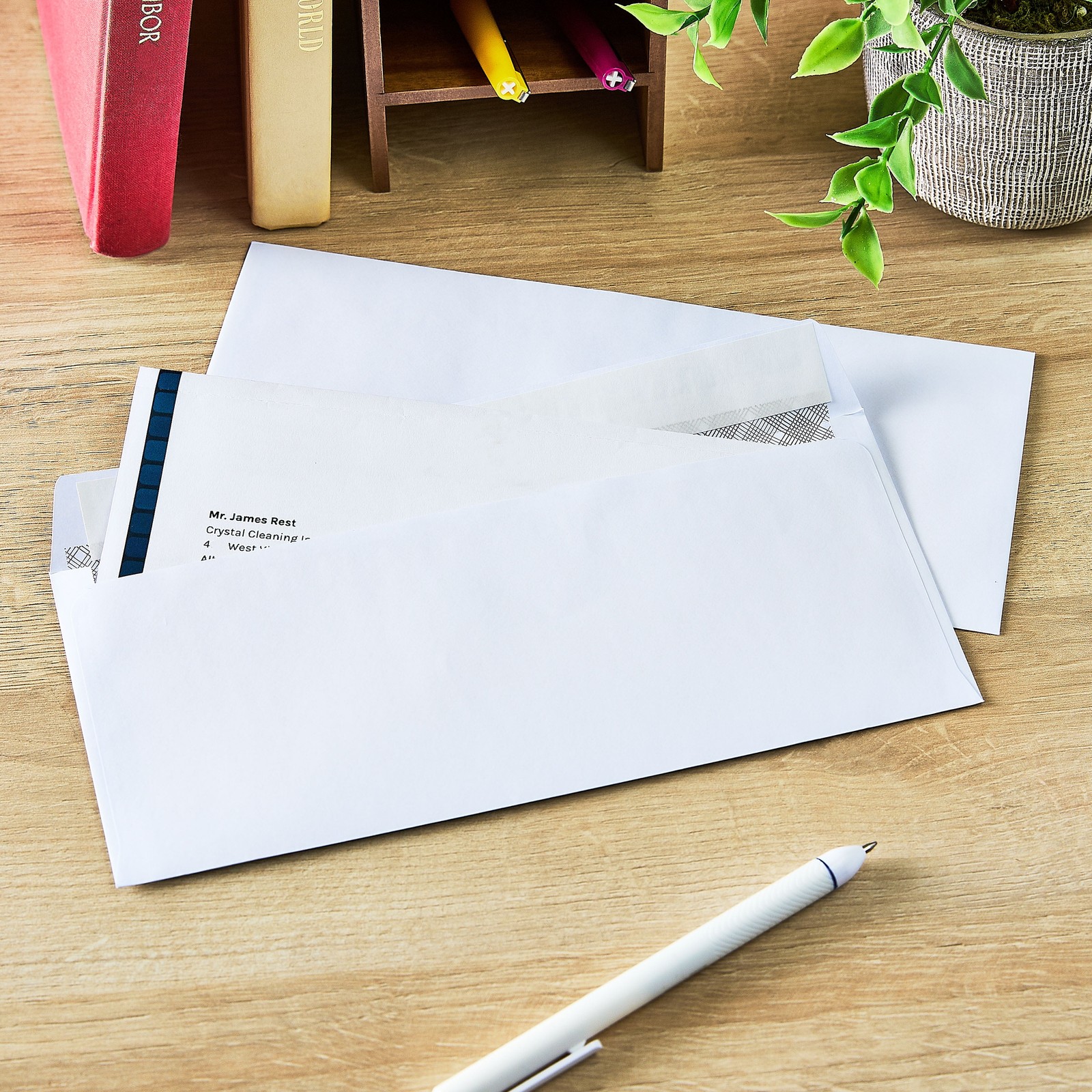 #10 Privacy Tint Peel & Stick Envelopes, White, 4.13″ X 9.5″, 250 Coun