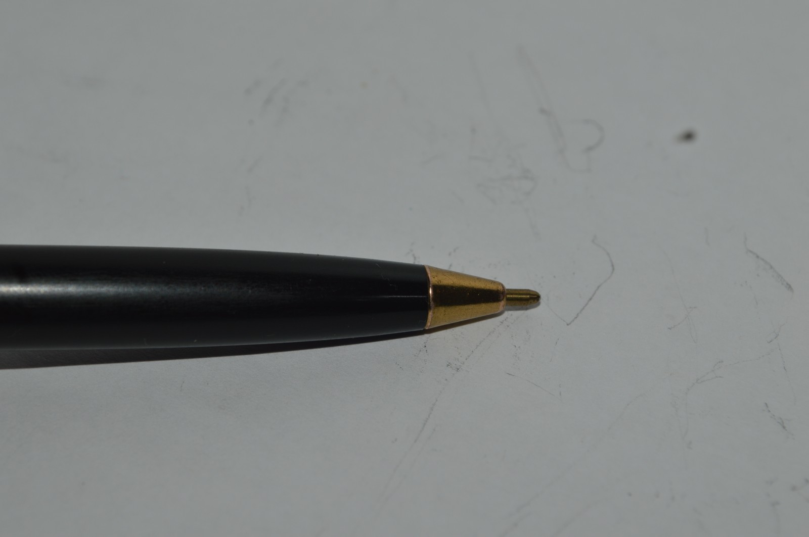 KWIK KLIK Ballpoint Pen New-Old Stock Black Barrel Metal Cap Made In USA 1960s